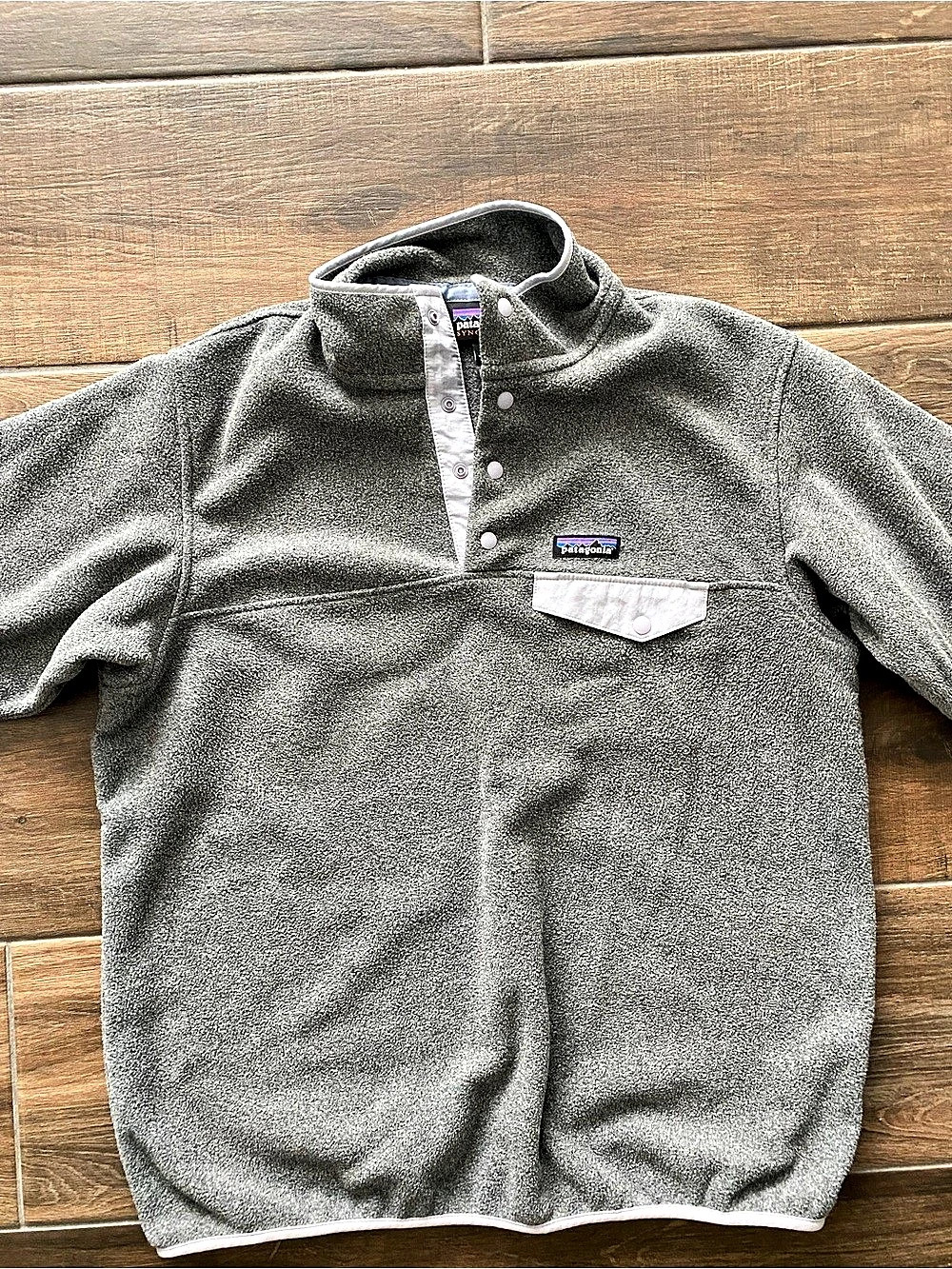 Patagonia Lightweight Synchilla Snap-T Fleece Pullover Gray